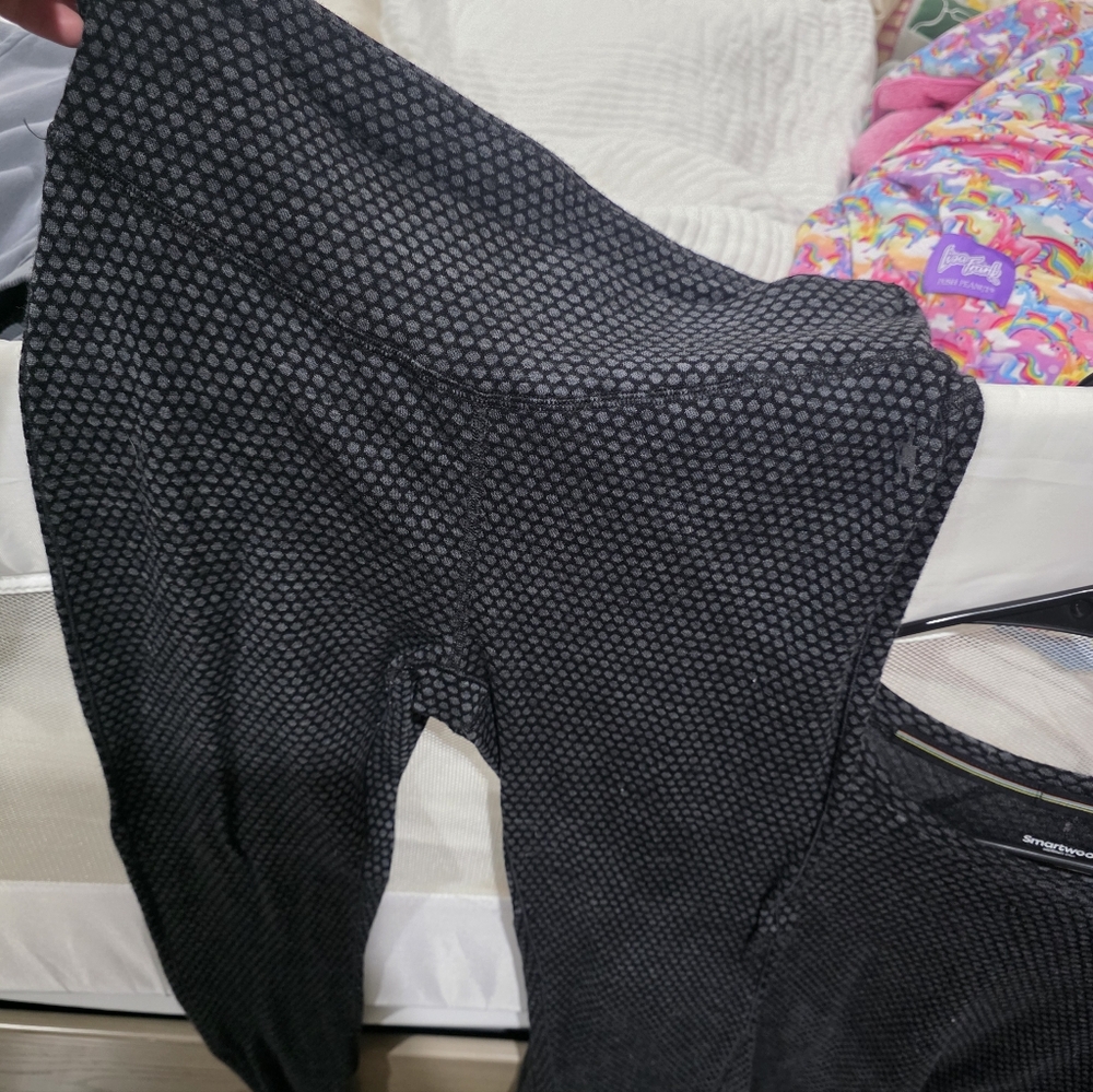 Smartwool Women's Dark Gray Patterned Base Layer … - image 5